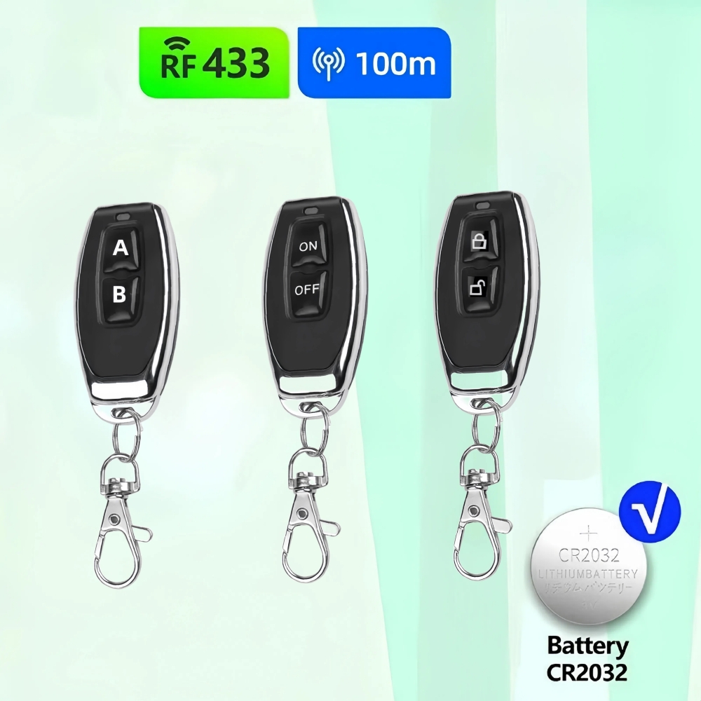 Home Security Front Door Camera - 433MHz Öğrenen Uzaktan Kumanda RF Uzaktan