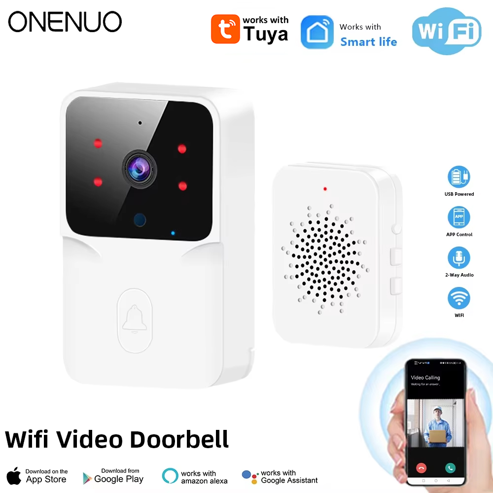 Home Security Front Door Camera - Tuya WiFi Video Kapı Zili Kablosuz