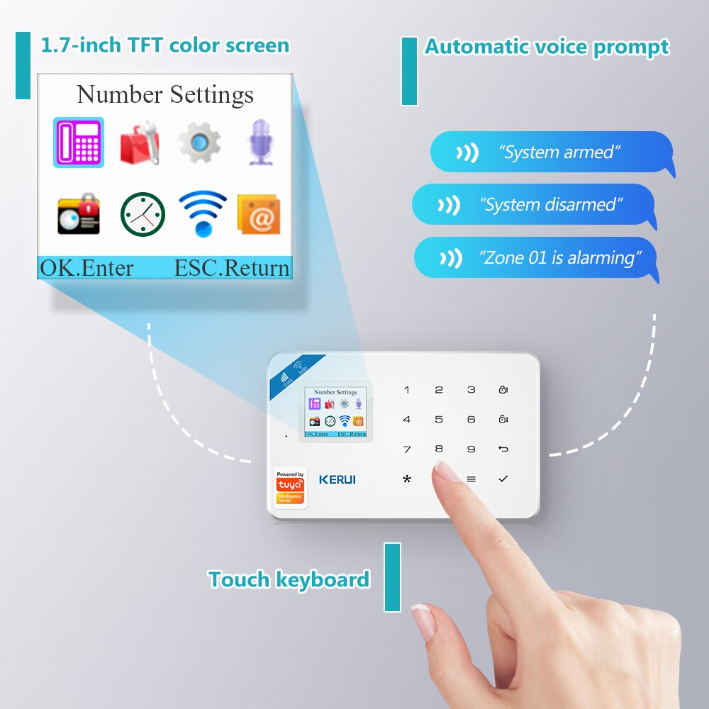 KERUI W181 Tuya Akıllı WIFI GS - Home Security Front Door Camera incelemesi ve fiyatı