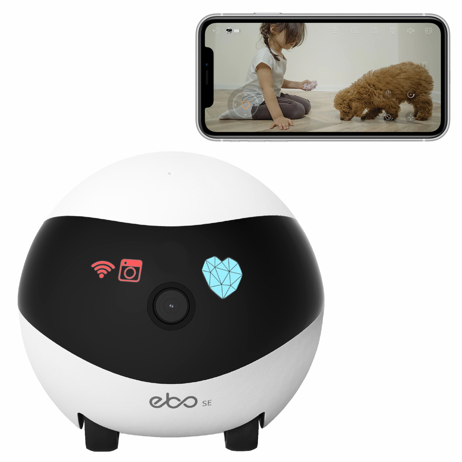 EBO SE Akıllı Ev Robotu Yardım - Home Security Robots incelemesi ve fiyatı
