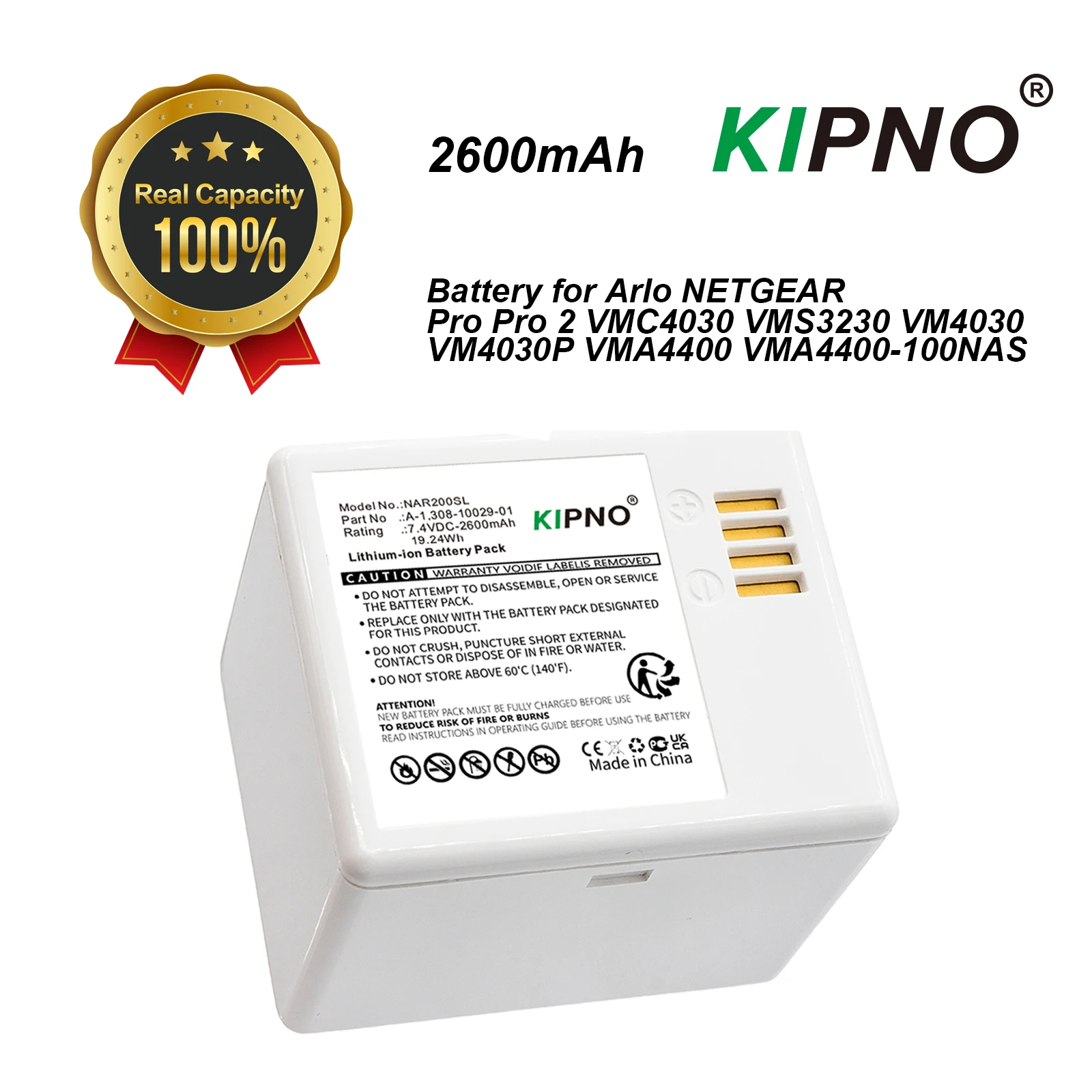 KIPNO Yedek Pil A-1 ARLO PRO P - Home Security Battery Replacement incelemesi ve fiyatı