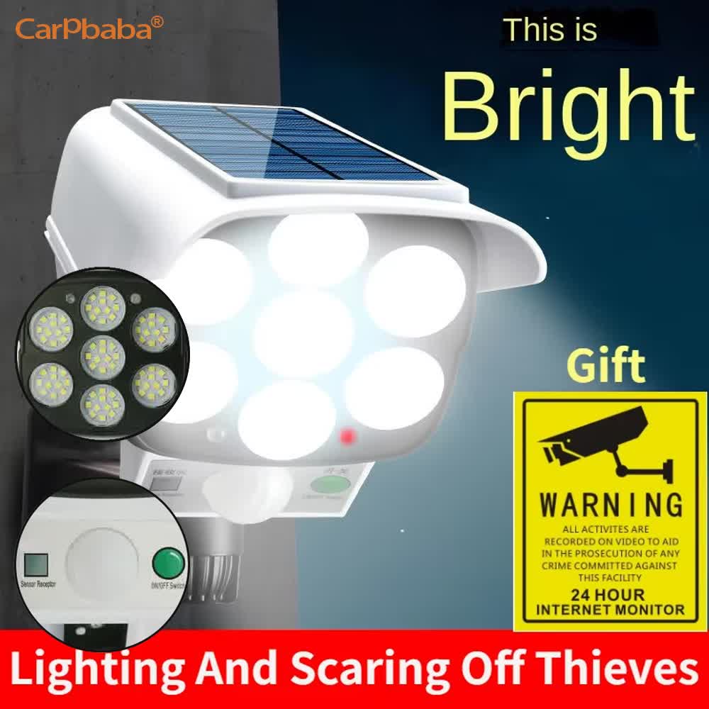 Açık Güneş Işığı Hareket Sensö - Home Security Flood Lights incelemesi ve fiyatı